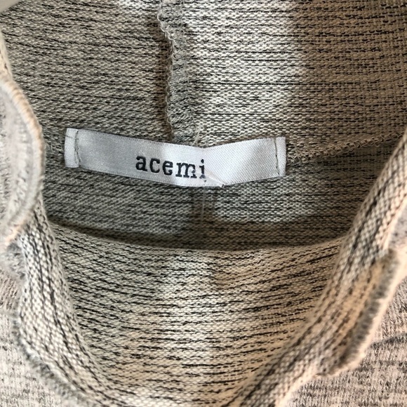 Acemi NWT Juniors Mock Ruffled Grey Turtleneck S - Picture 10 of 12